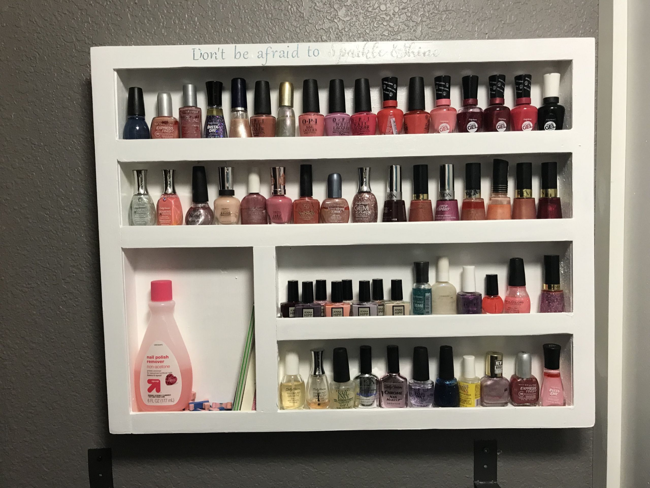 DIY Nail Rack
 Updated DIY Wood Nail Polish Rack Free plans