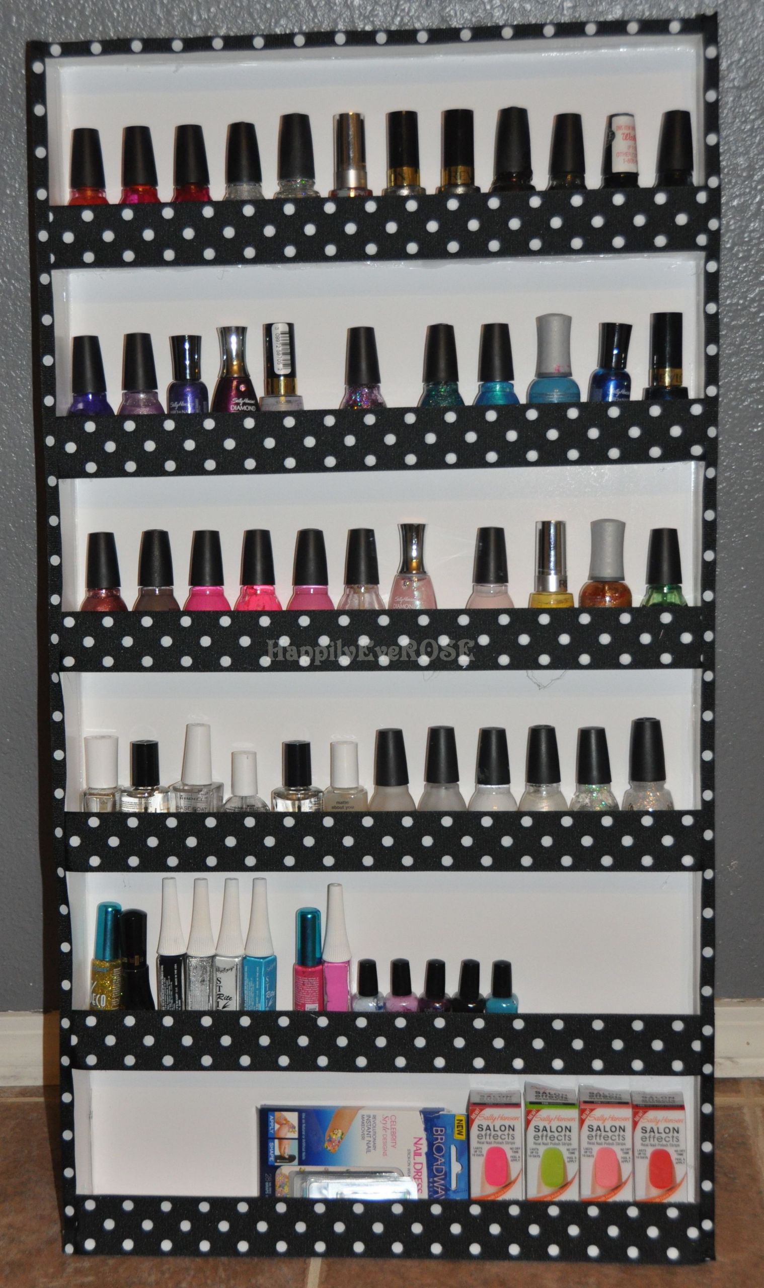 DIY Nail Rack
 DIY Nail Polish Rack – HappilyEveRose