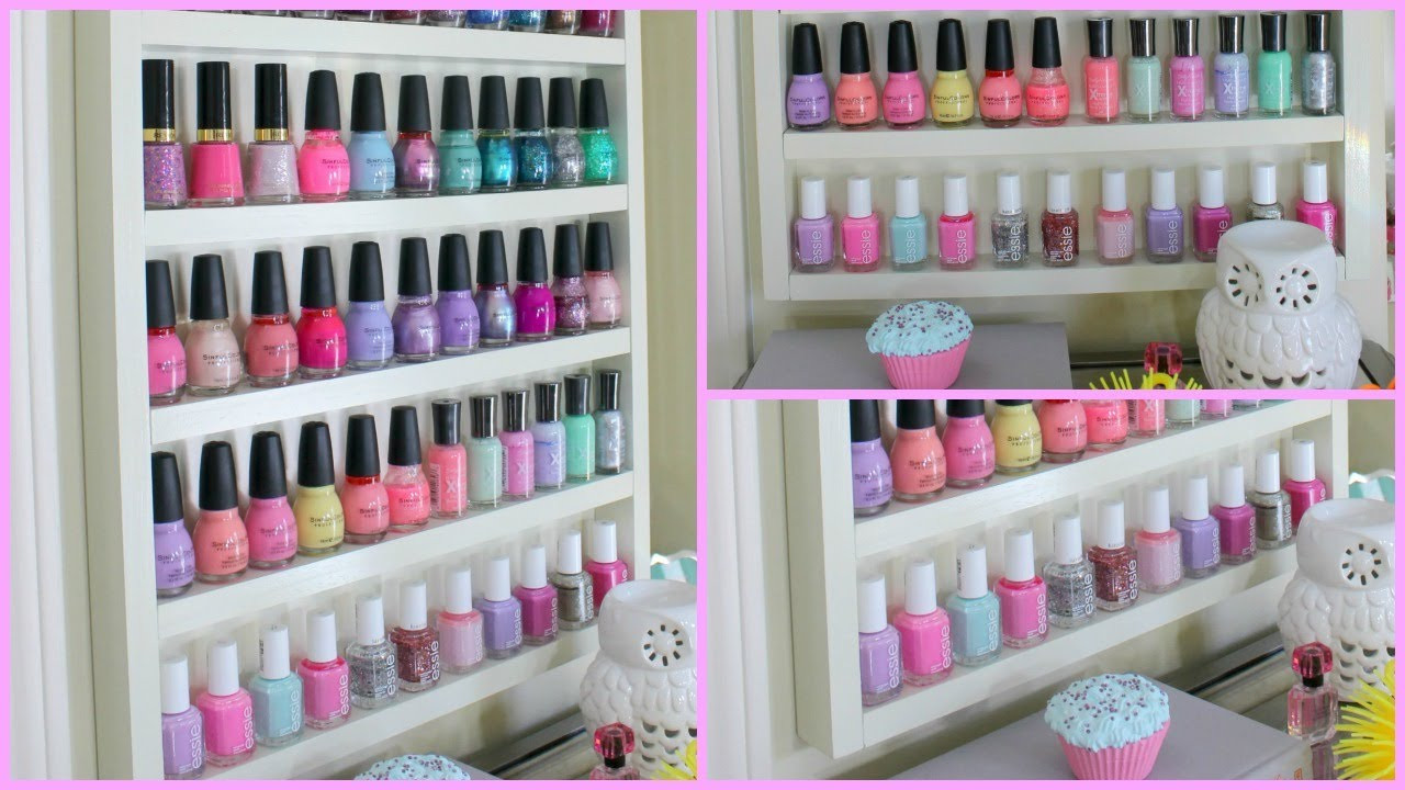 DIY Nail Rack
 DIY Wood Nail Polish Rack