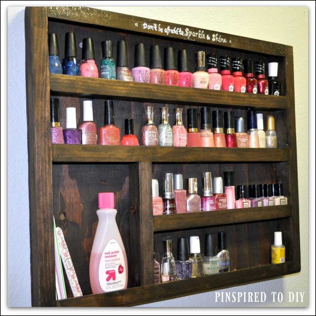 DIY Nail Rack
 DIY Wood Nail Polish Rack Free plans