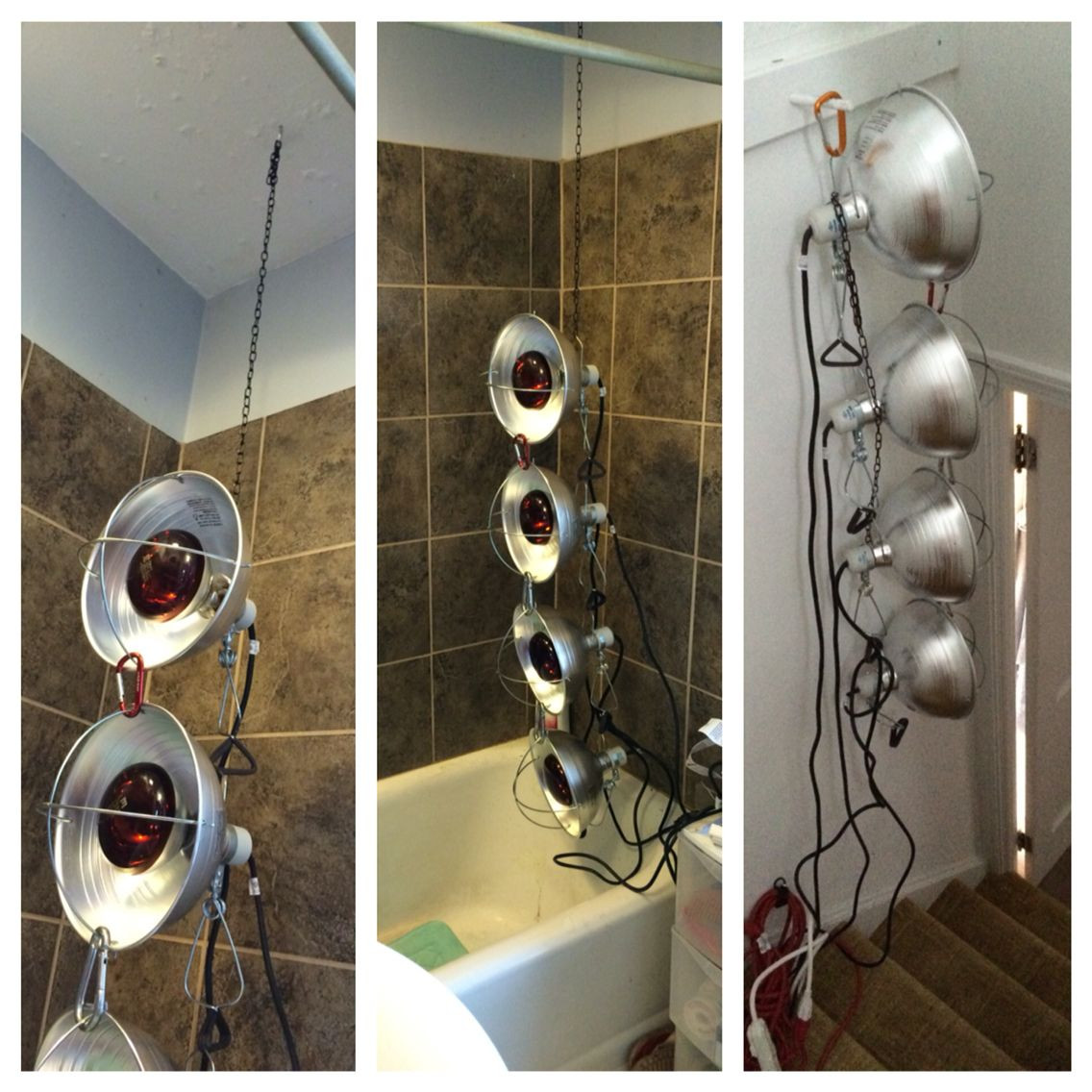 DIY Near Infrared Sauna Plans
 DIY potable hanging sauna 3 4 300 Watt lamps with