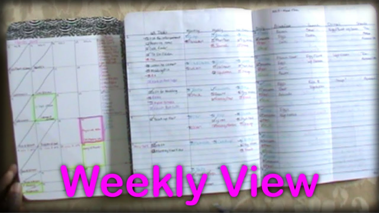 DIY Notebook Planner
 DIY position Notebook Planner Weekly View