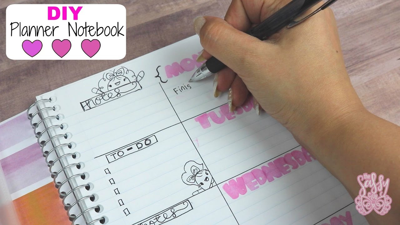 DIY Notebook Planner
 DIY Planner Notebook Easy & Bud friendly