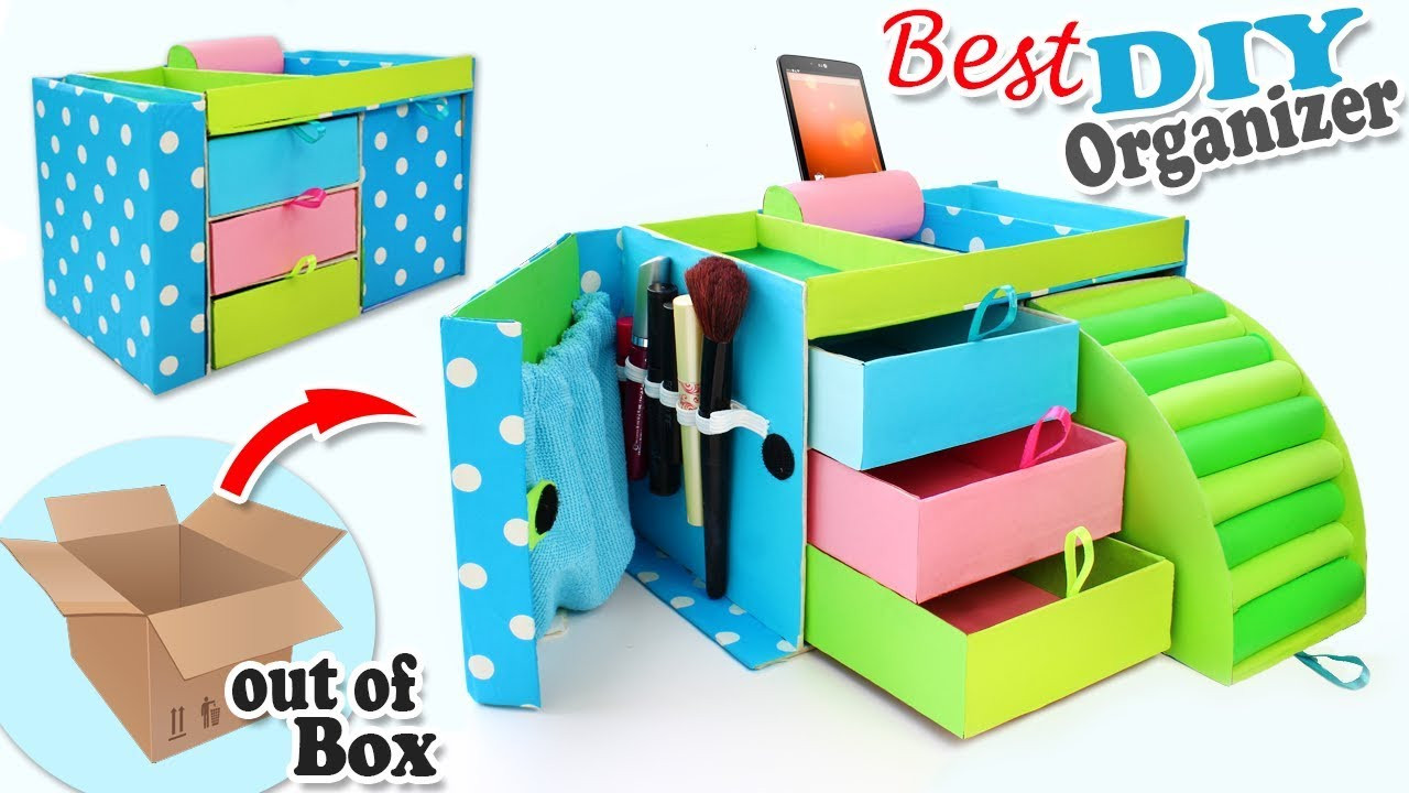DIY Organizer Box
 DIY ADORABLE ORGANIZER BOX USEFUL EVER 32 partment