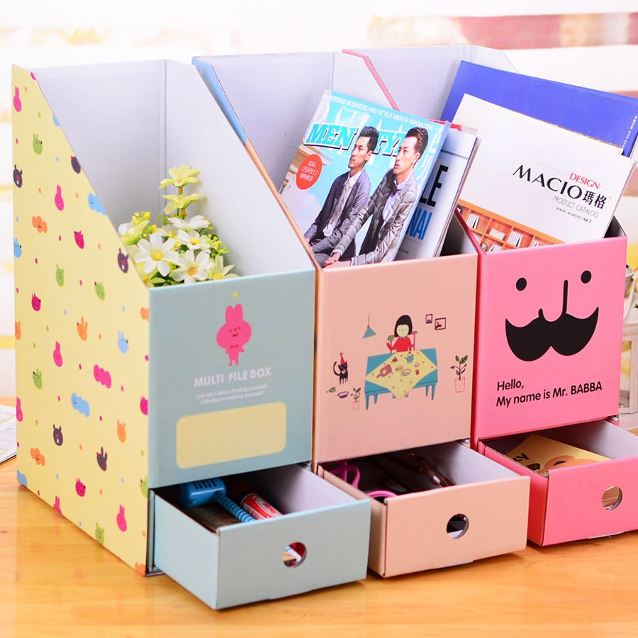 DIY Organizer Box
 Aliexpress Buy Cute DIY paper box finishing the