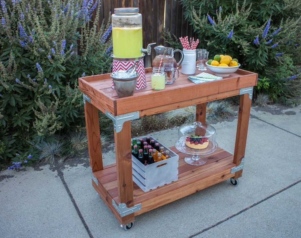 DIY Outdoor Bar Cart
 Bar Cart How to Make in 26 DIY Ways