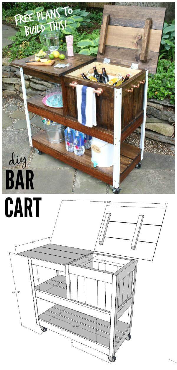 DIY Outdoor Bar Cart
 DIY Outdoor Bar Ideas That Will Beautify Your Outdoor