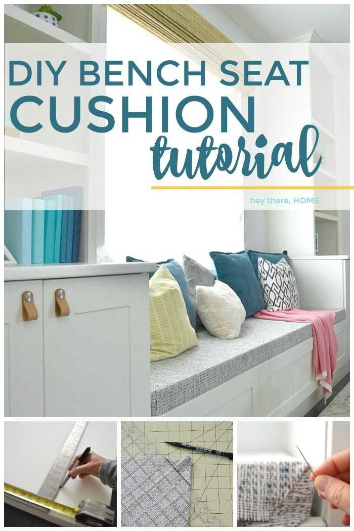 DIY Outdoor Bench Cushions
 How to make a bench seat cushion with box corners