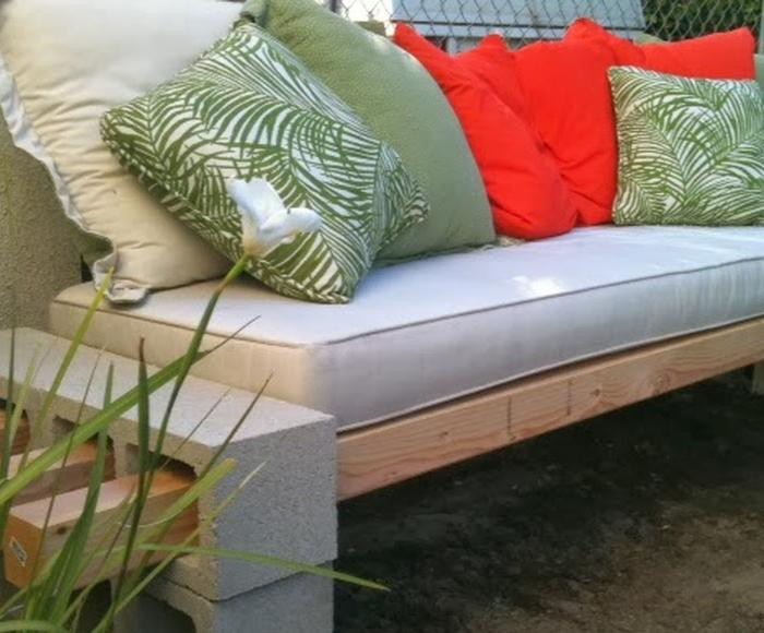 DIY Outdoor Bench Cushions
 77 DIY Bench Ideas – Storage Pallet Garden Cushion Rilane
