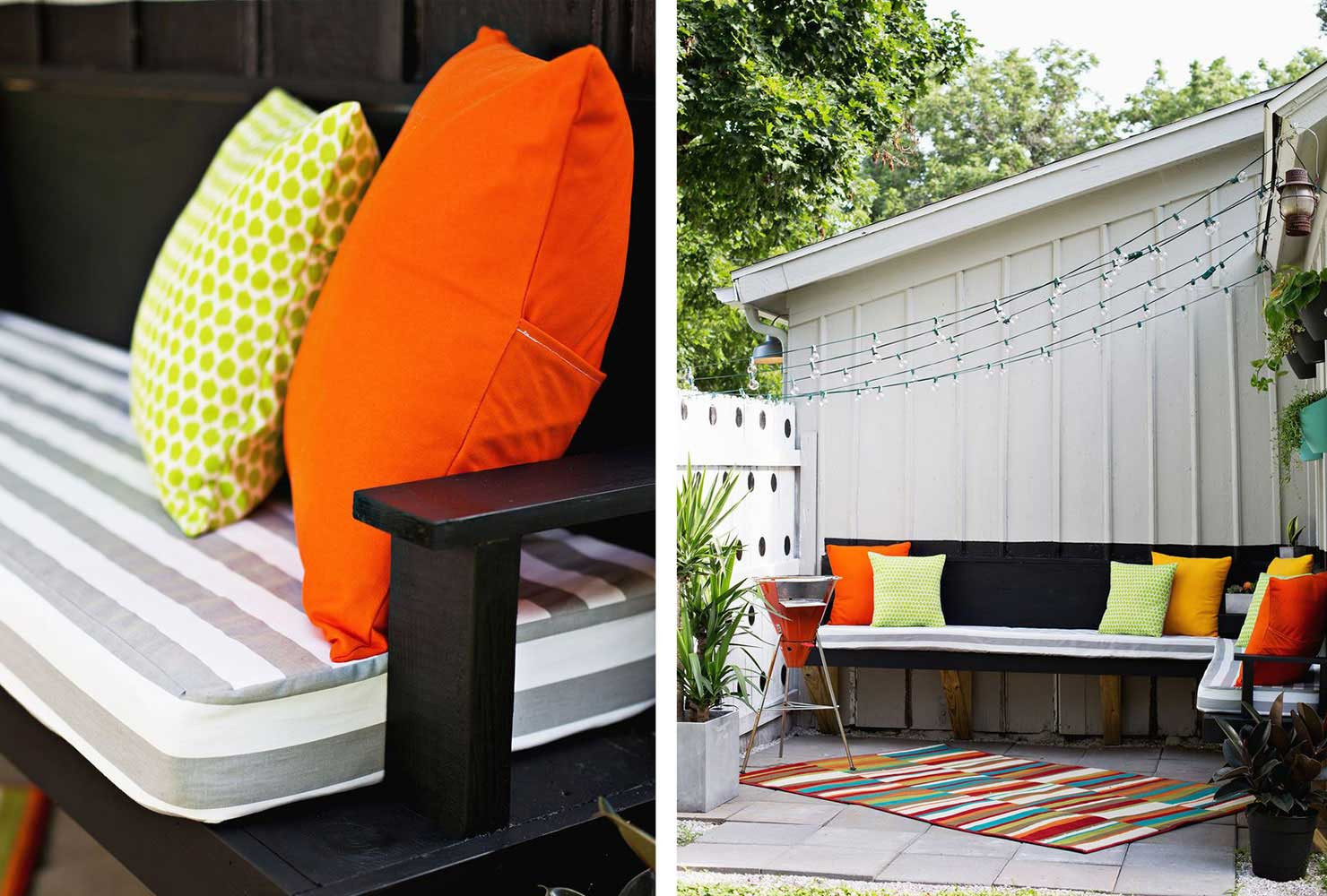 DIY Outdoor Bench Cushions
 45 DIY Patio Ideas to Brighten Your Space