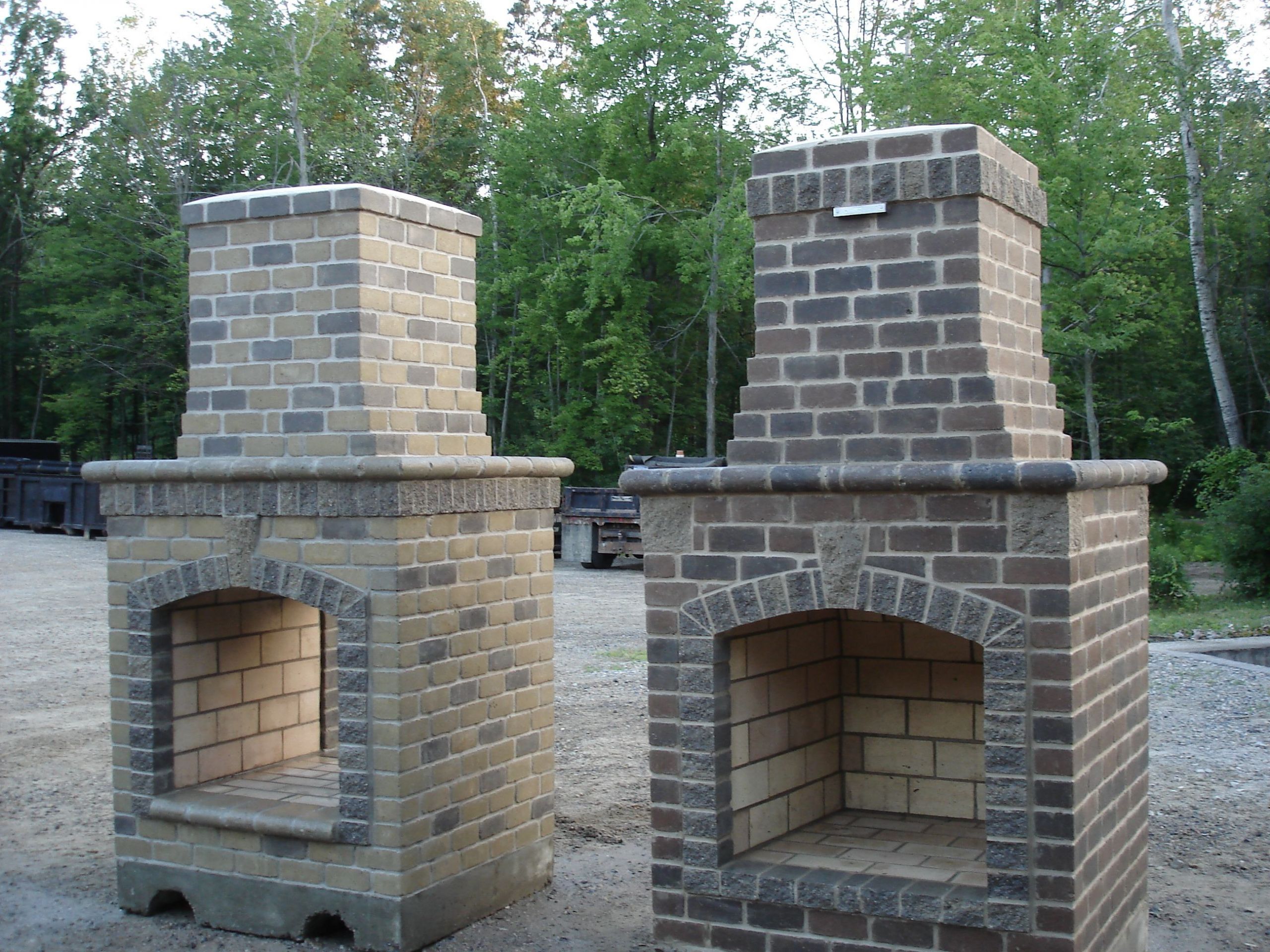 DIY Outdoor Brick Fireplace
 diy outdoor fireplace plans