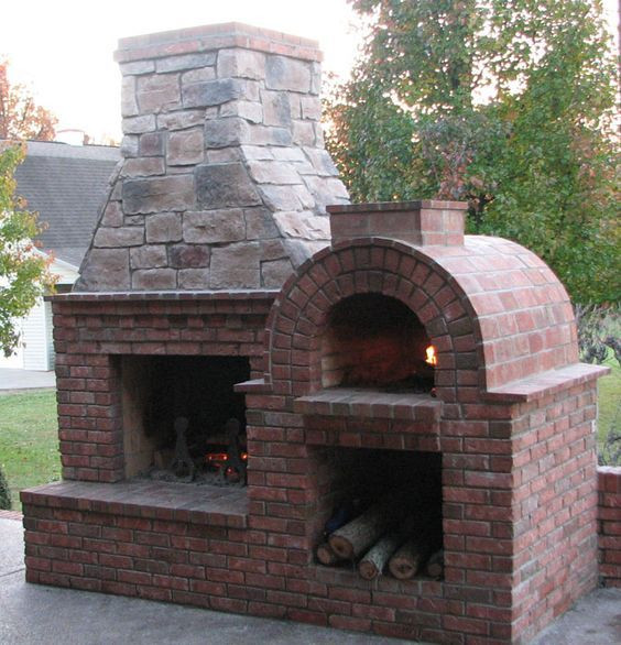 DIY Outdoor Brick Fireplace
 Sensational Pizza Ovens