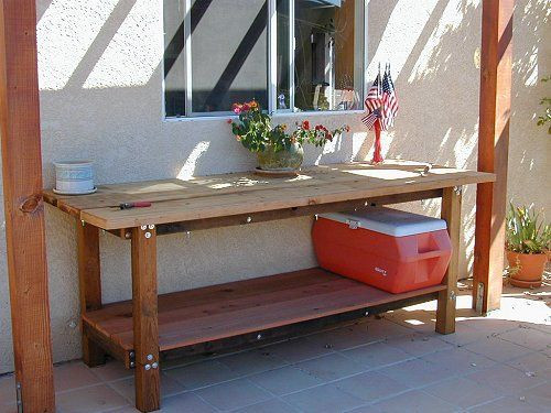 DIY Outdoor Buffet Table
 DIY Outdoor Buffet Table Deck Me Pinterest