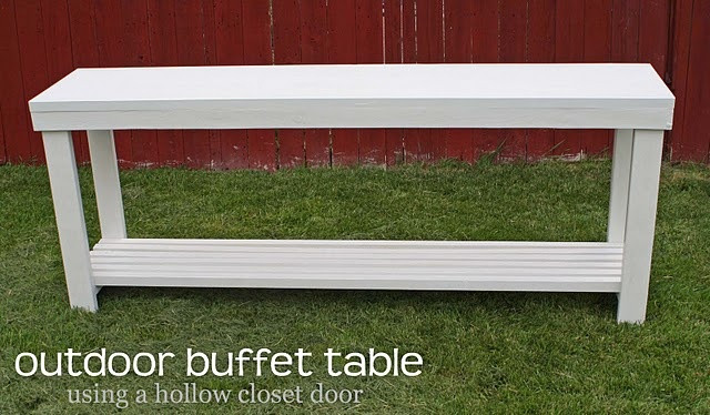 DIY Outdoor Buffet Table
 DIY Outdoor Buffet Table