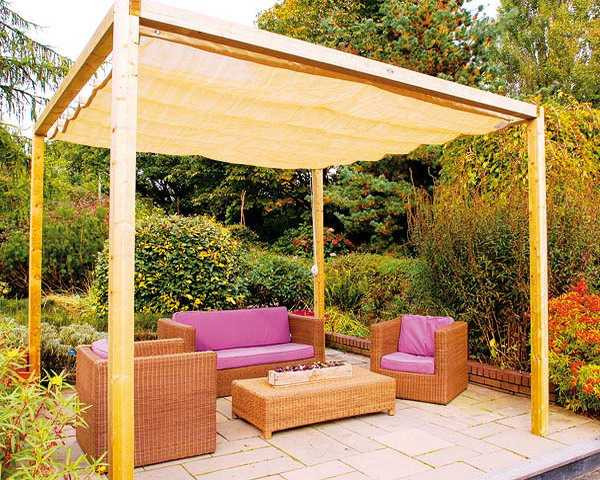 DIY Outdoor Canopy
 12 DIY Inspiring Patio Design Ideas