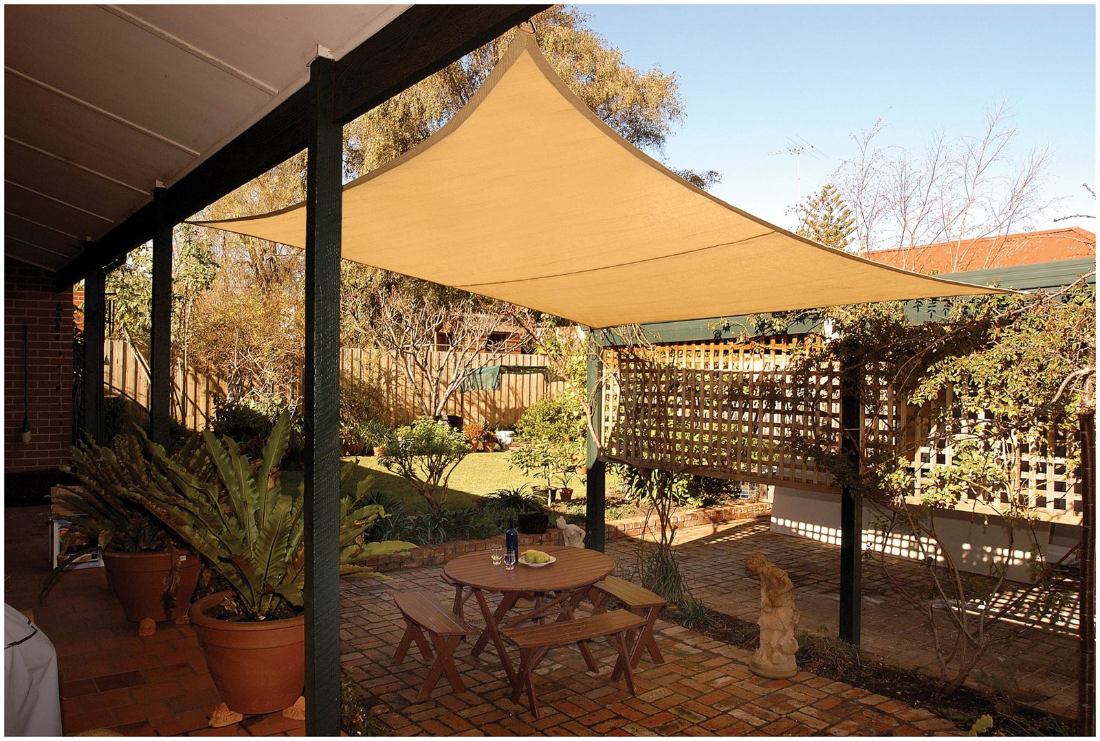 DIY Outdoor Canopy
 DIY Shade Sail Simple Practical and Re mended