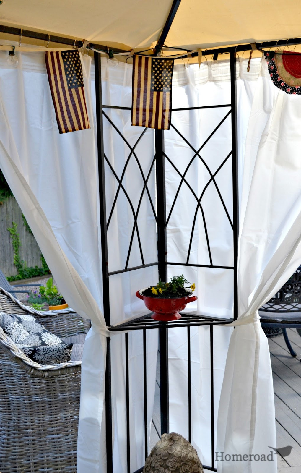 DIY Outdoor Canopy
 DIY Outdoor Canopy Curtains