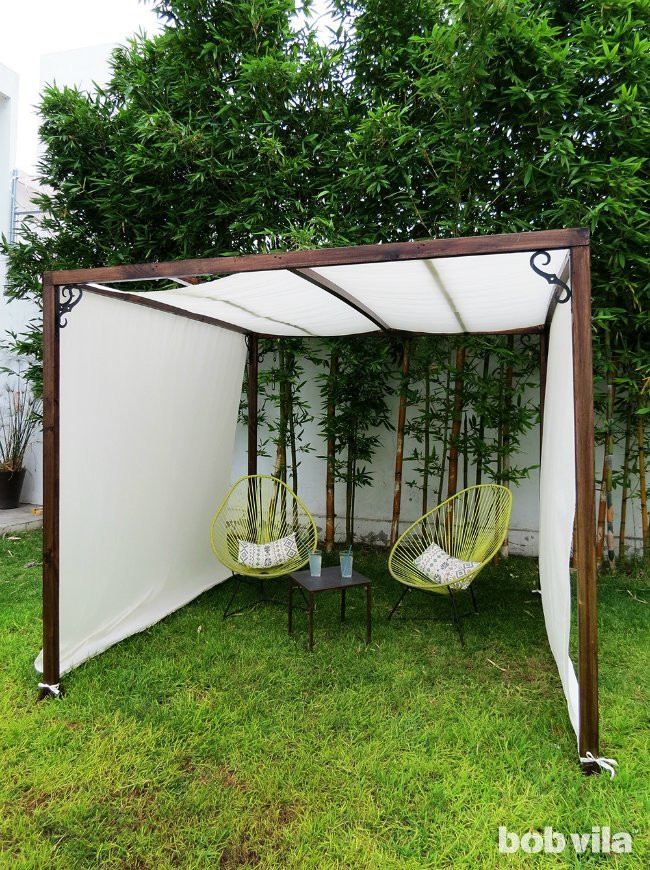 DIY Outdoor Canopy
 DIY Outdoor Privacy Screen and Shade Tutorial Bob Vila