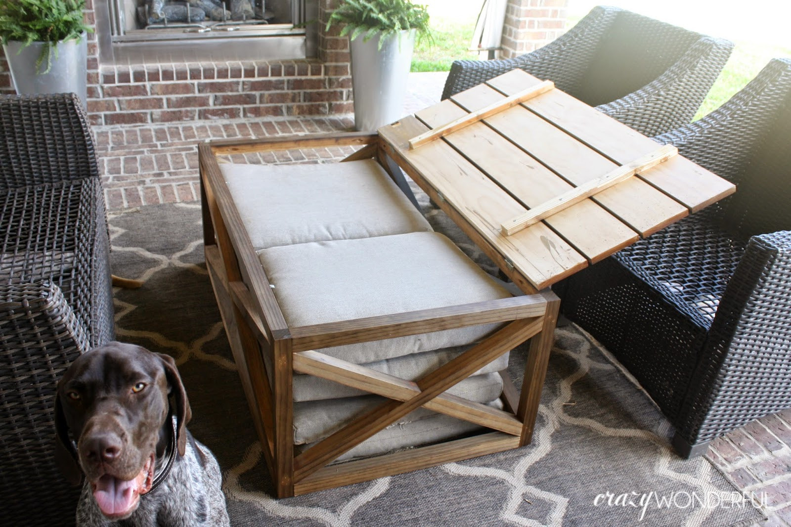 DIY Outdoor Coffee Table
 DIY outdoor coffee table