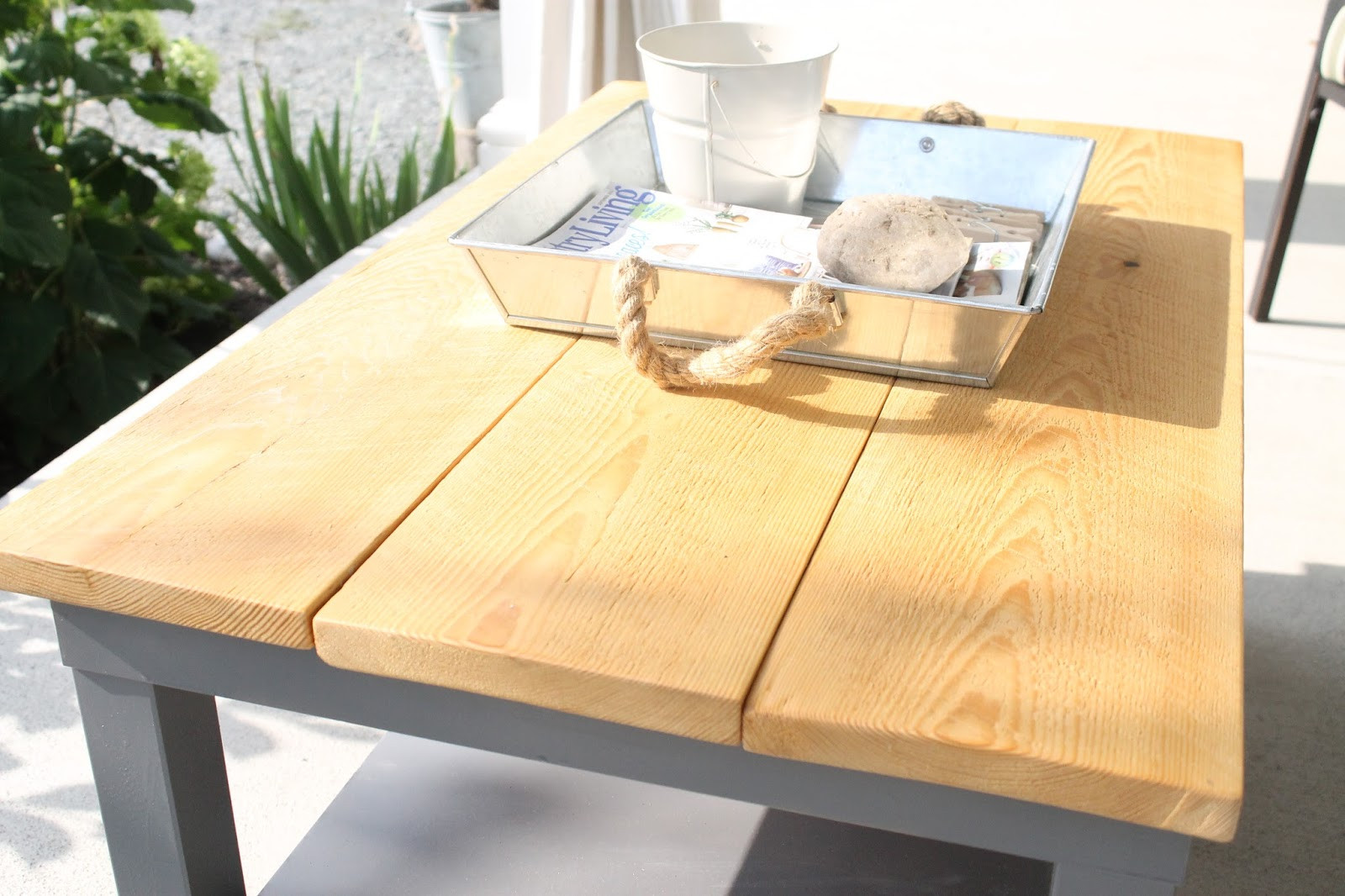 DIY Outdoor Coffee Table
 $50 DIY Outdoor Coffee Table IKEA hack The Unique Nest
