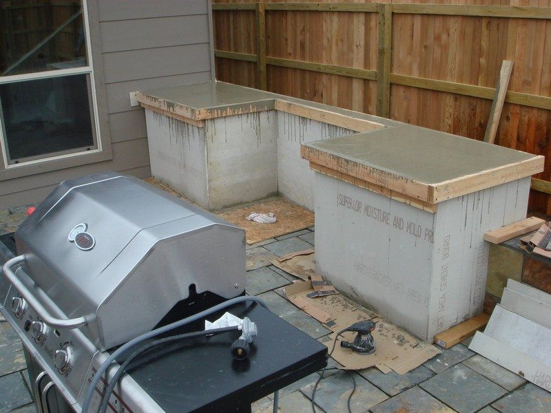 DIY Outdoor Concrete Countertop
 DIY Outdoor Kitchen Projects – The Owner Builder Network