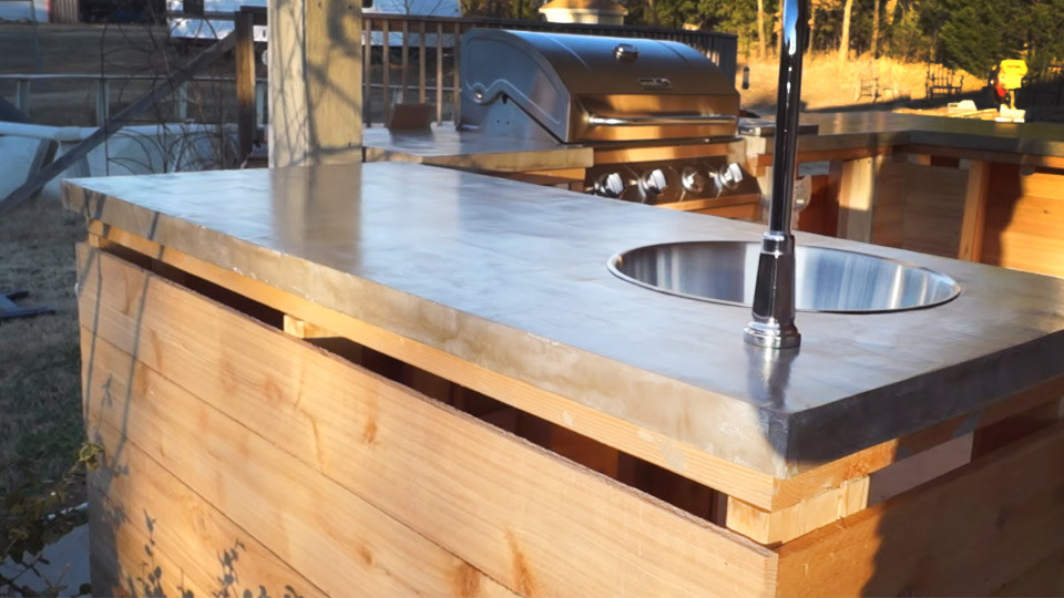 DIY Outdoor Concrete Countertop
 How to DIY Bud Friendly Concrete Countertops