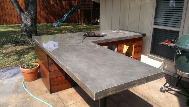 DIY Outdoor Concrete Countertop
 Outdoor Concrete Countertop Sealer BSTCountertops