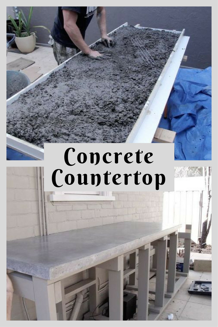 DIY Outdoor Concrete Countertops
 How to Make a Concrete Countertop DIY