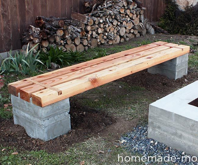 DIY Outdoor Concrete Table
 HomeMade Modern DIY Outdoor Concrete Bench