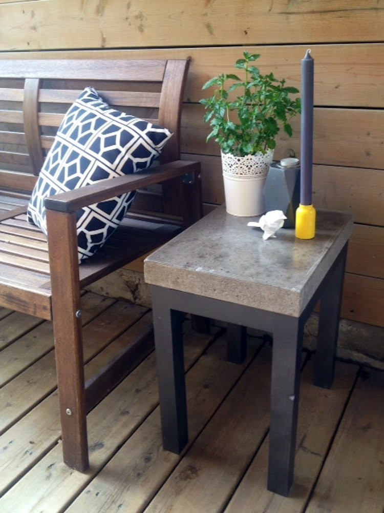 DIY Outdoor Concrete Table
 DIY Outdoor Furniture 10 Easy Projects Bob Vila