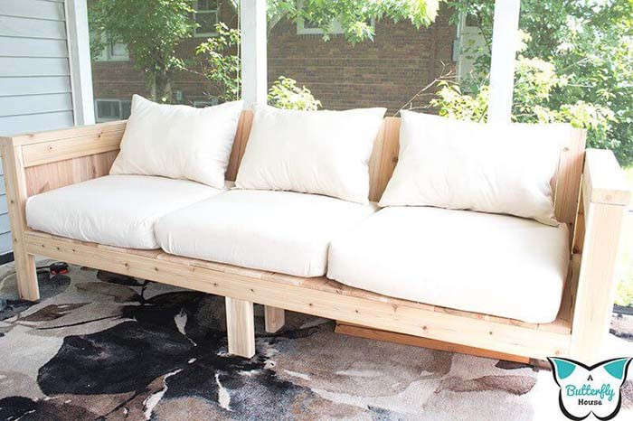DIY Outdoor Couch Cushions
 50 Bud Friendly DIY Outdoor Furniture Projects