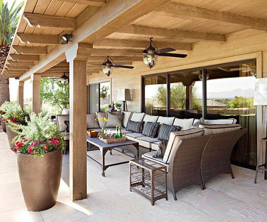 DIY Outdoor Covered Patio
 Pretty Covered Patios