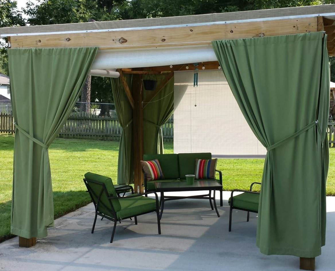 DIY Outdoor Curtain Rod
 Outdoor Curtain Panels Inspiration – HomesFeed