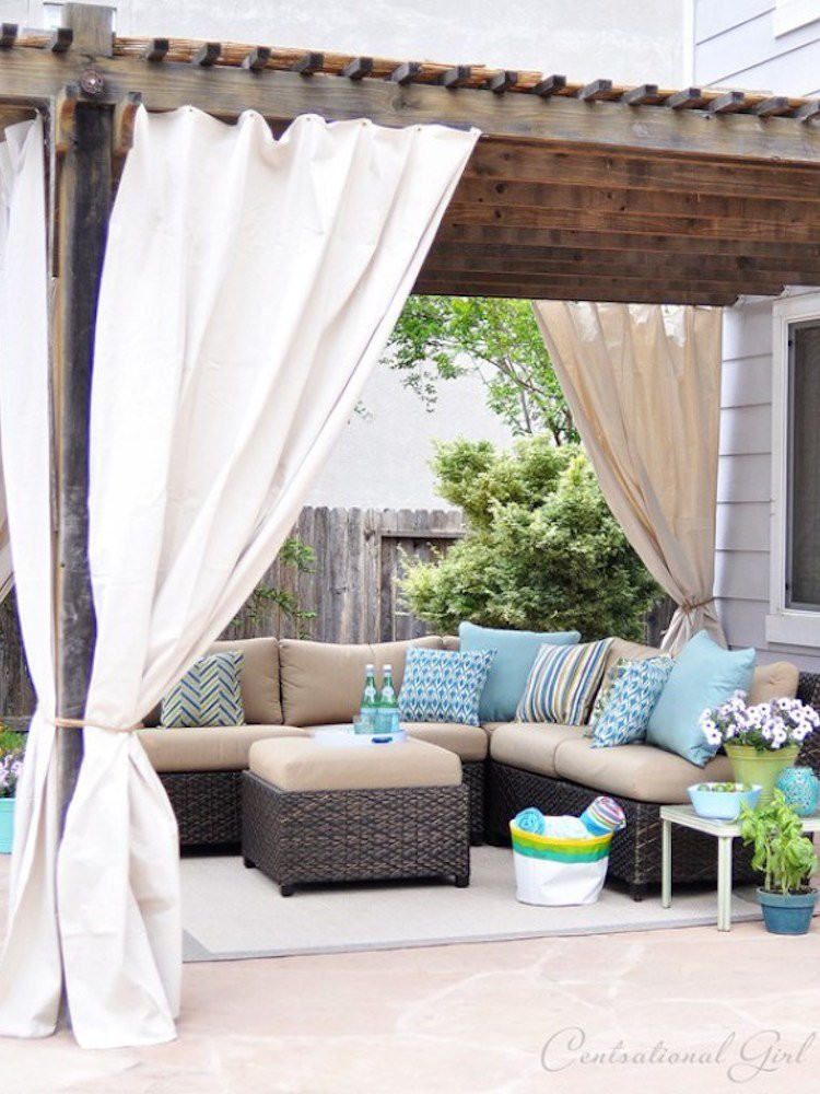 DIY Outdoor Curtains
 Patio Shades Ideas 10 Clever Ways to Take Cover Outdoors
