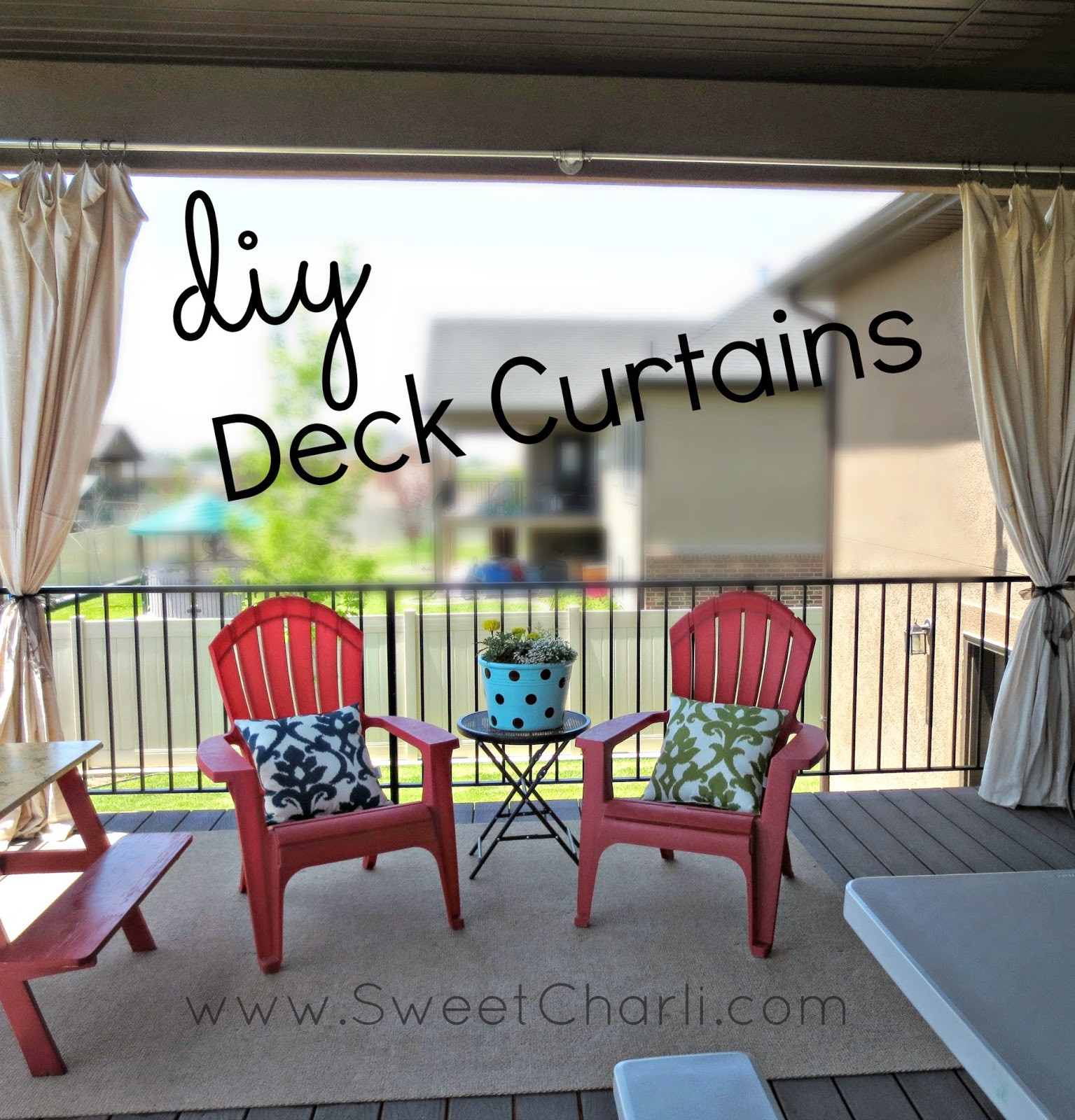 DIY Outdoor Curtains
 DIY Outdoor Curtains from Dropcloth Sweet Charli