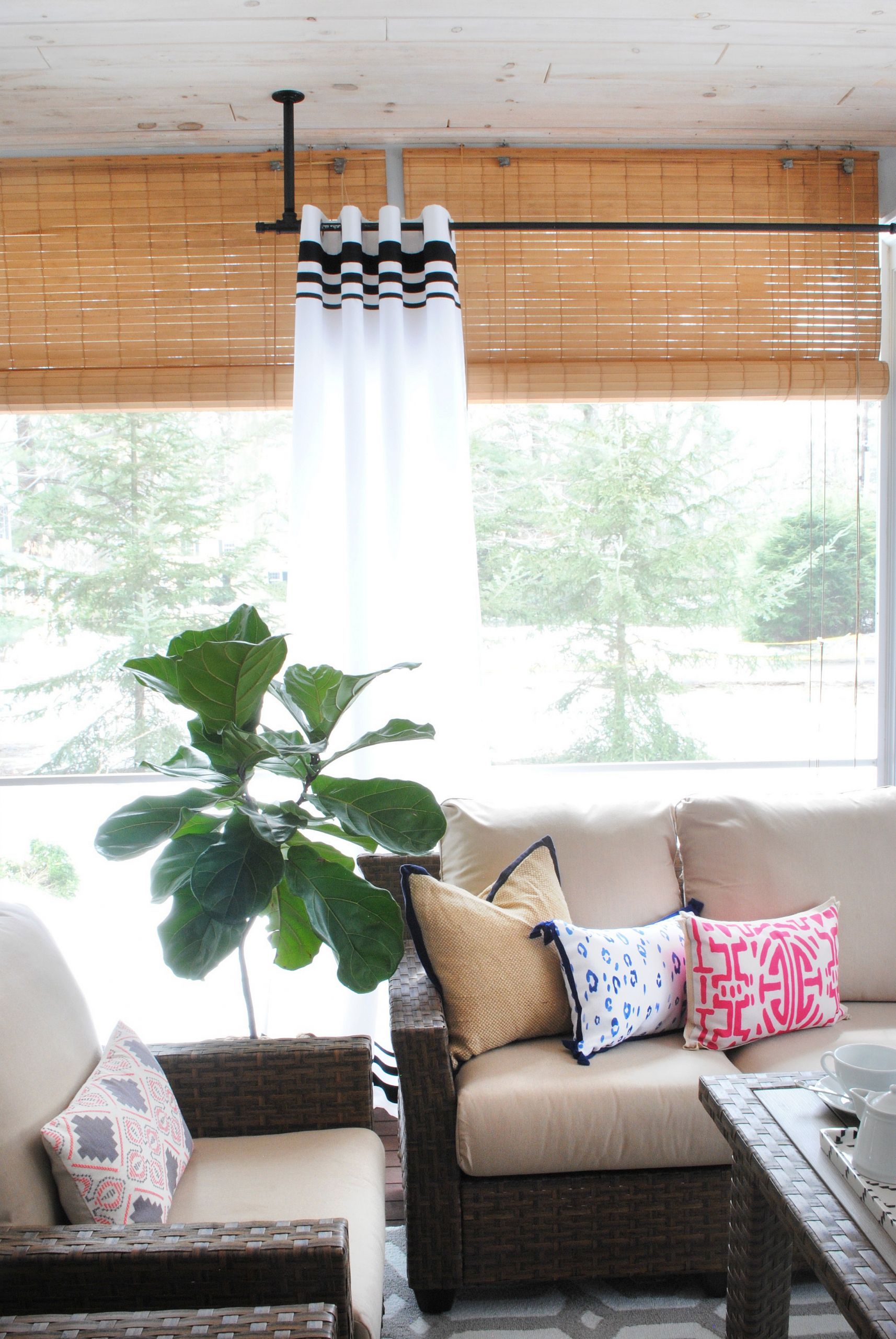 DIY Outdoor Curtains
 DIY Striped Outdoor Curtains The Chronicles of Home
