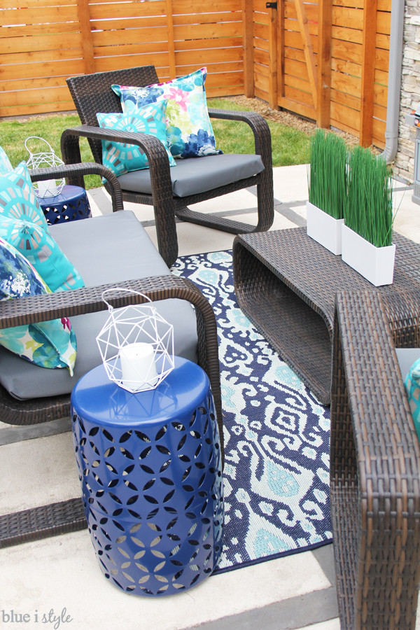 DIY Outdoor Cushions No Sew
 diy with style The No Sew Way to Reupholster Outdoor
