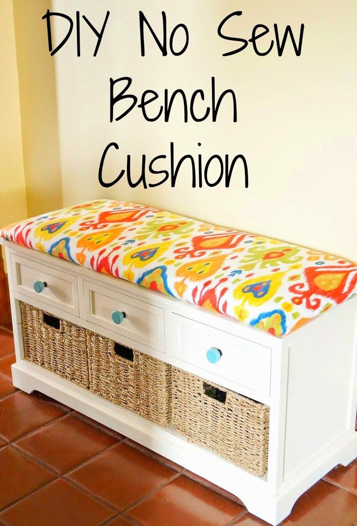 DIY Outdoor Cushions No Sew
 DIY No Sew Bench Cushion Here s one option using
