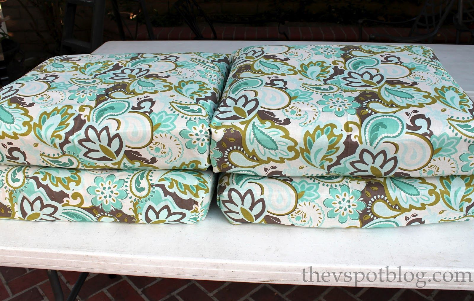 DIY Outdoor Cushions No Sew
 Pin on Outside