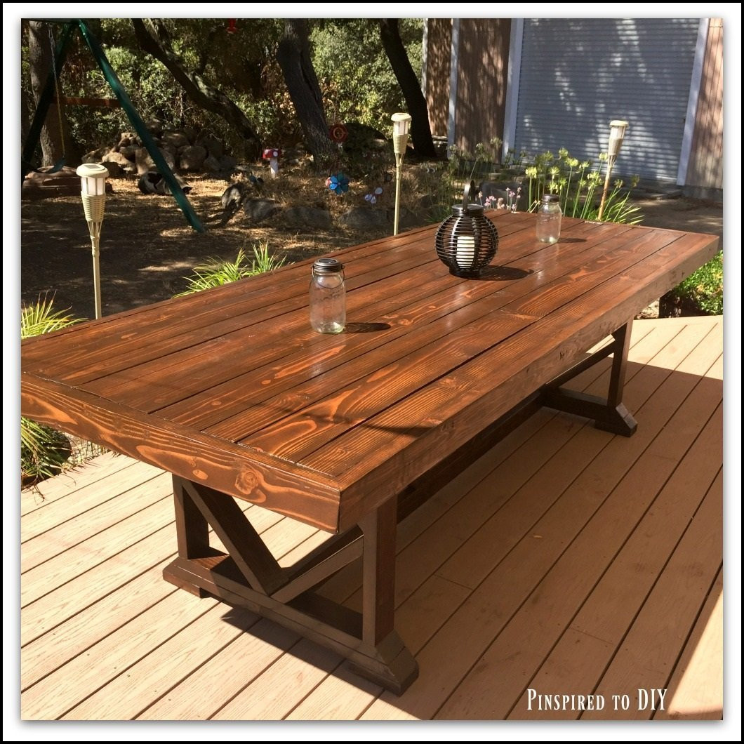 DIY Outdoor Dining Table Plans
 DIY Outdoor Dining Table