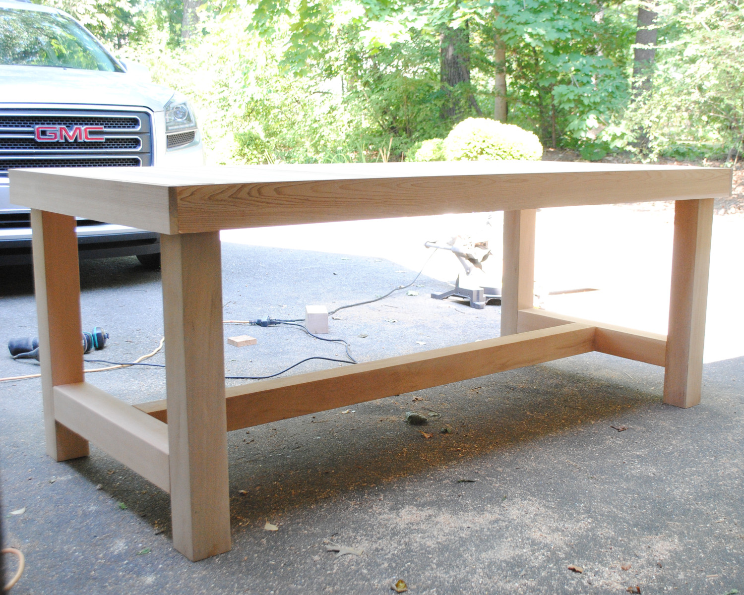 DIY Outdoor Dining Table Plans
 DIY Chunky Farmhouse Table The Chronicles of Home