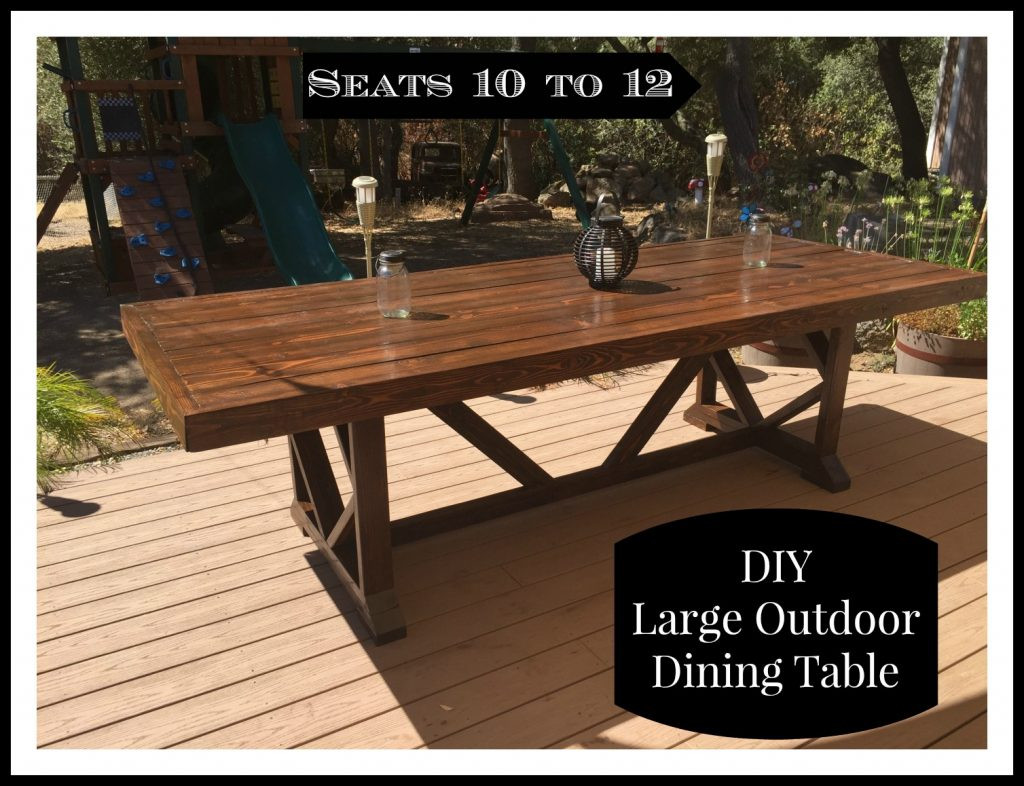DIY Outdoor Dining Table Plans
 DIY Outdoor Dining Table Shanty 2 Chic