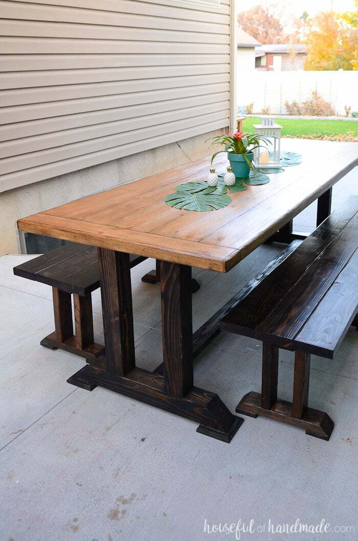 DIY Outdoor Dining Table Plans
 Outdoor Dining Table Plans a Houseful of Handmade