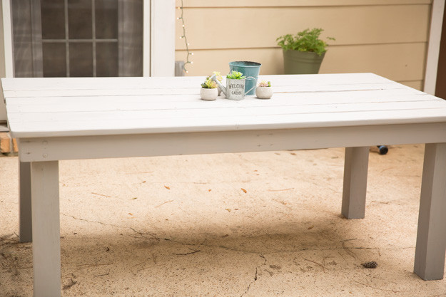 DIY Outdoor Farmhouse Table
 DIY Farmhouse Patio Table Positively Beautiful Life