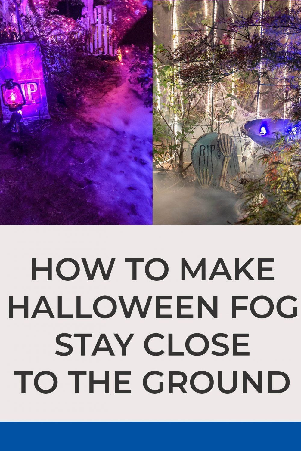 DIY Outdoor Fog Machine
 I love using a fog machine to make my outdoor Halloween
