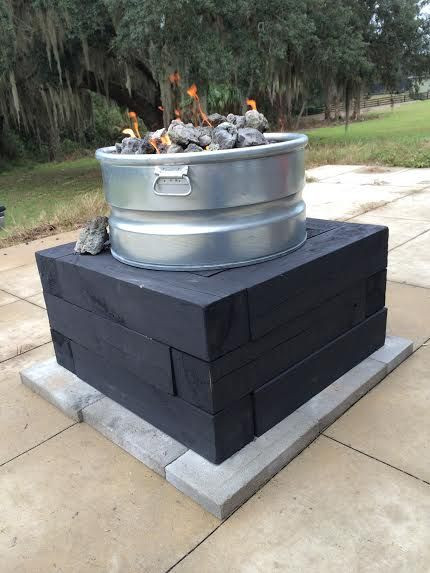 DIY Outdoor Gas Fire Pit
 DIY propane gas fire pit