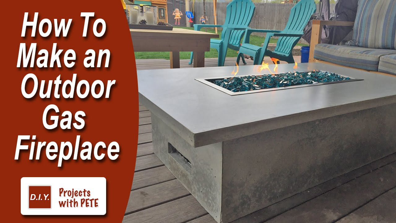 DIY Outdoor Gas Fireplace
 How to Make an Outdoor Gas Fireplace