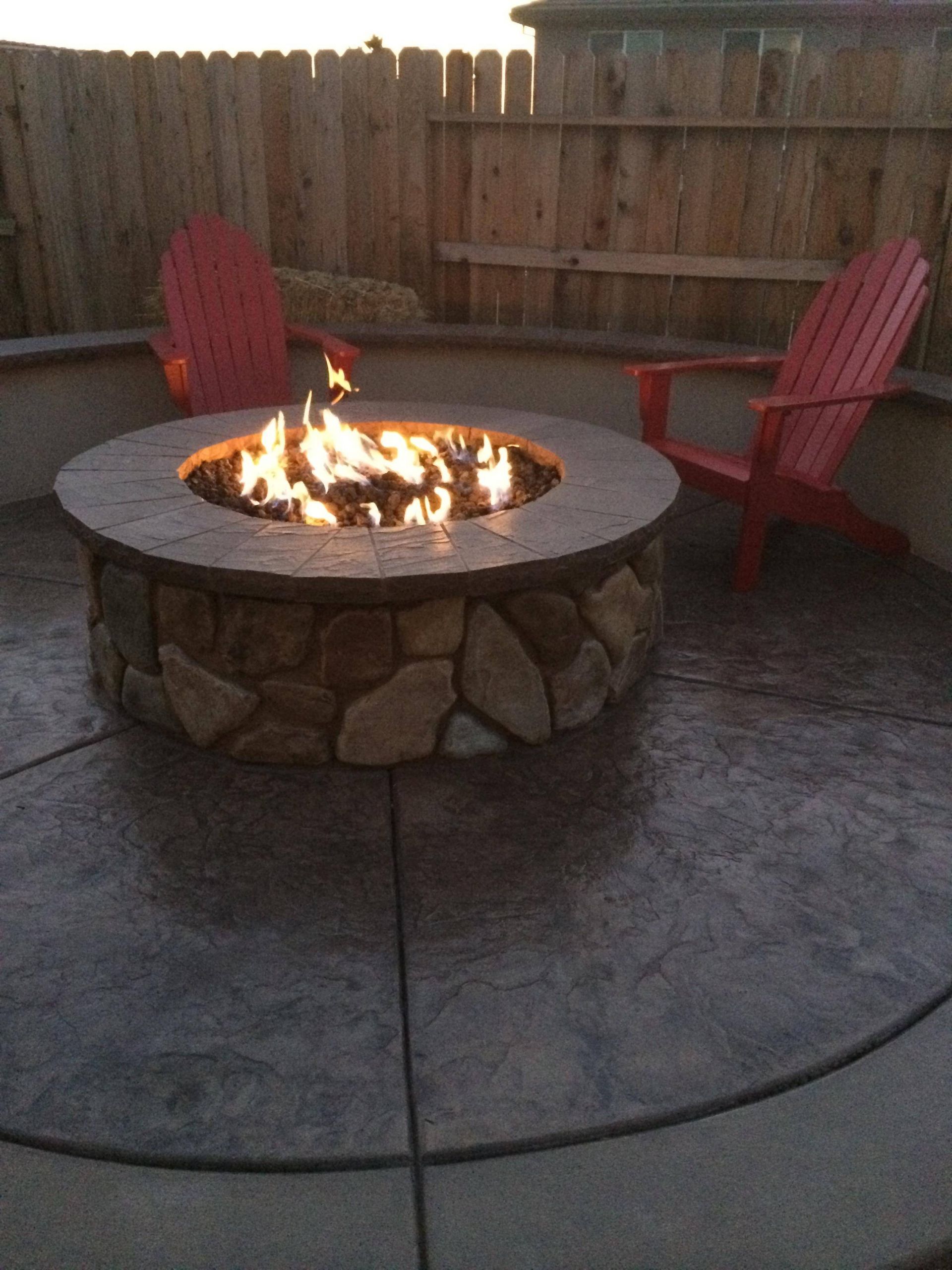 DIY Outdoor Gas Fireplace
 fireplace How can I my gas fire pit to have a larger