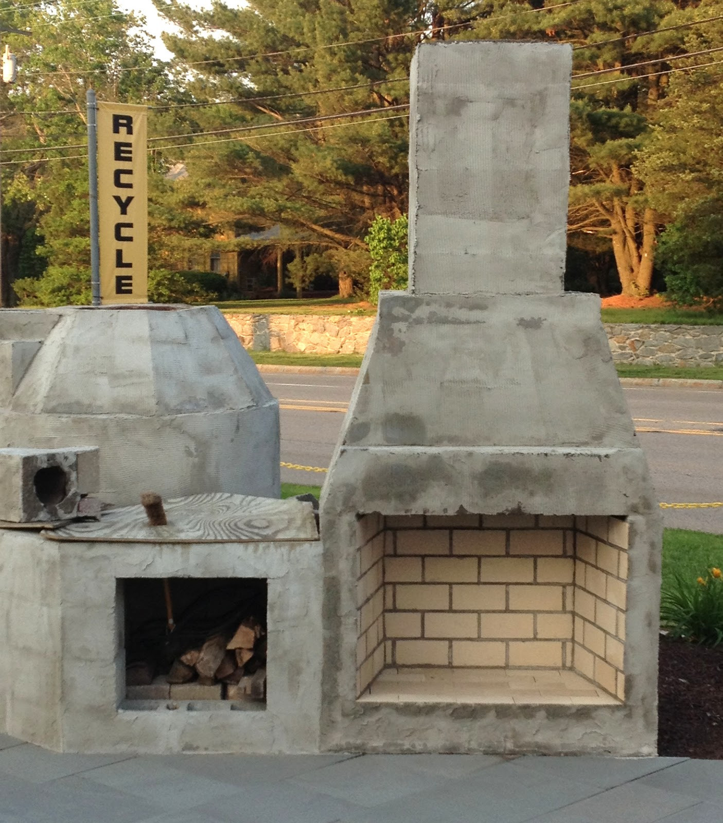 DIY Outdoor Gas Fireplace
 Fireplace DIY Prefab Outdoor Fireplace For Your Outdoor