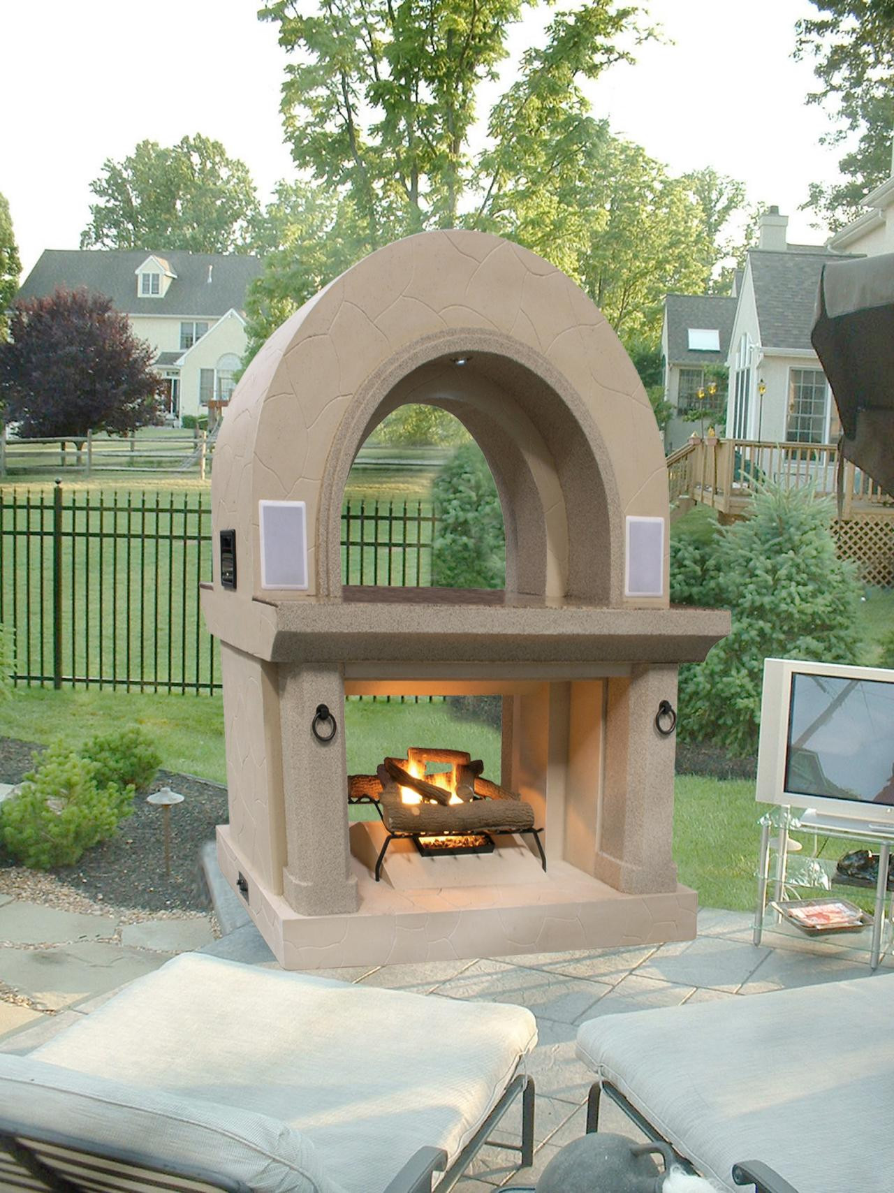 DIY Outdoor Gas Fireplace
 Fireplace DIY Prefab Outdoor Fireplace For Your Outdoor